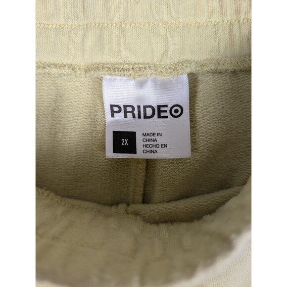Pride Target 2 Piece Shorts 2X Crop Hoodie 1X Not A Phase Yellow Not a Phase - Picture 5 of 15